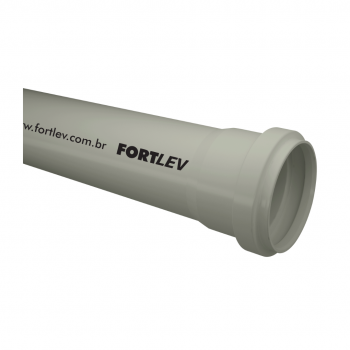 TUBO PVC 75M ESGOTO 6MT FORTELEV