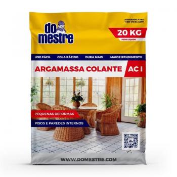 ARGAMASSA AC1 20KG DO MESTRE