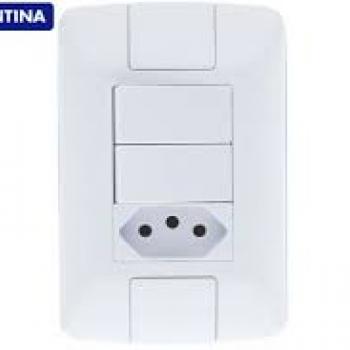 2.INTERRUPTOR 1.TOMADA 6A 2P+T ARIA TRAMONTINA..