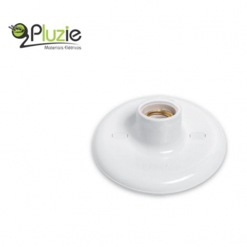 PLAFON 100W BR SOQ/PORC PLUZIE.