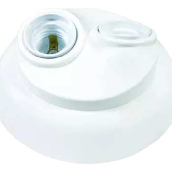PLAFON PP PERLEX DUPLO 60W BRANCO