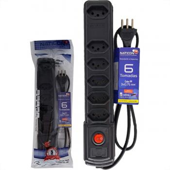 FILTRO DE LINHA NATICON 2P+T 6 TOM 1M PR