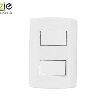 2.INTERRUPTOR PARALELO MODULAR BRANCO PLUZIE
