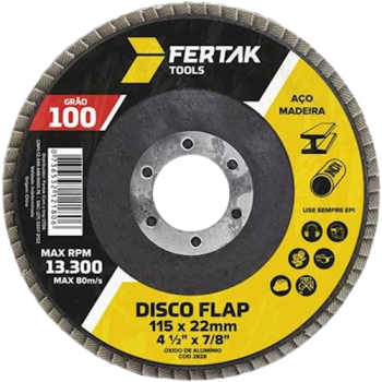 DISCO FLAP FERTAK 4-1/2- 115MM GR 100