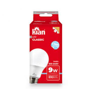 LÂMPADA 9W LED BULBO 803LM 6500K KIAN