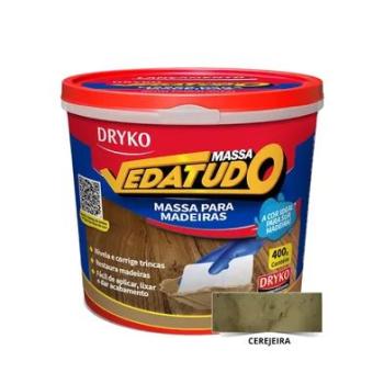 MASSA P/MADEIRA BRANCO 400G DRYKO