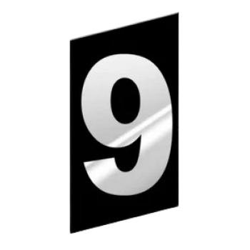 NUMERO RESIDENCIAL ESPELHO 10X15-9