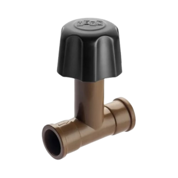 TORNEIRA PASSAGEM 25MM MARROM REF.:1987 HERC