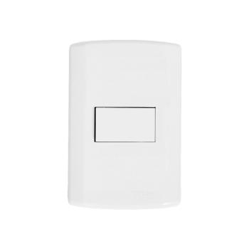 1.INTERRUPTOR PARALELO MODULAR BRANCO PLUZIE