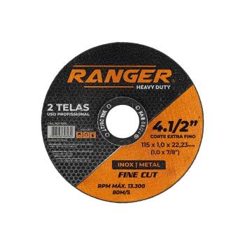 DISCO CORTE INOX 4 1/2X1,0X7/8 RANGER