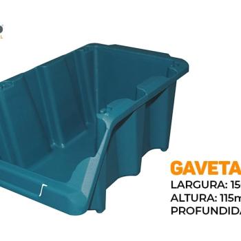 GAVETA PRESTO ORG PLASTICA EMPILHAVEL N°5 PLAST AZUL