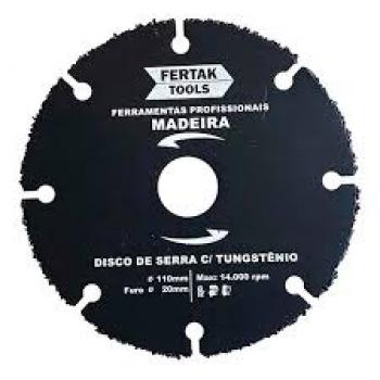 DISCO DE SERRA CIRCULAR C/TUNGSTÊNIO FERTAK