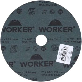 DISCO LIXA 7P  100 GRANDE WORKER