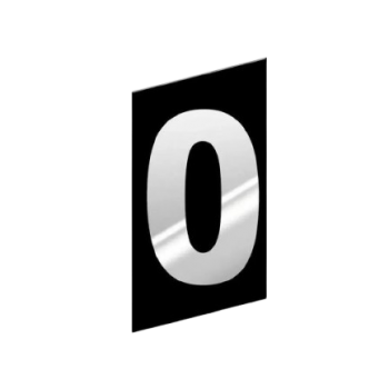 NUMERO RESIDENCIAL VIDRO N0 ARTE