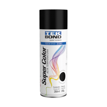 SPRAY PRETO FOSCO U.G 350ML TEKBOND.