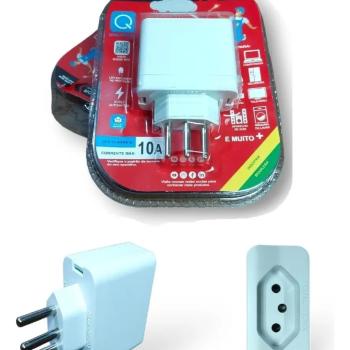 PLUG PROTETOR DE SURTO P/TV 10A QUALITRONIX