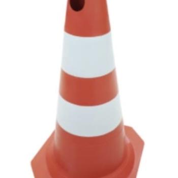 CONE SINALIZACAO 75CM BR/LR PLASTCOR