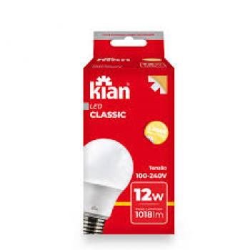 LAMPADA 12W LED BULBO 6500K 1080LM KIAN