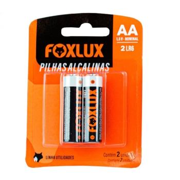 PILHA FOXLUX PEQUENA AA 1,5V C/02