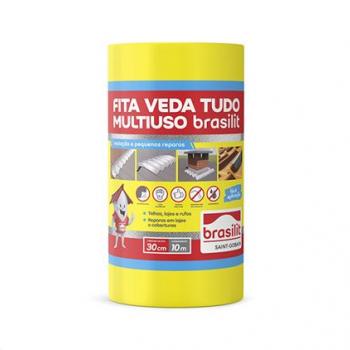 FITA BRASILIT MULTIUSO ALUMINIO 30CMX 10MT