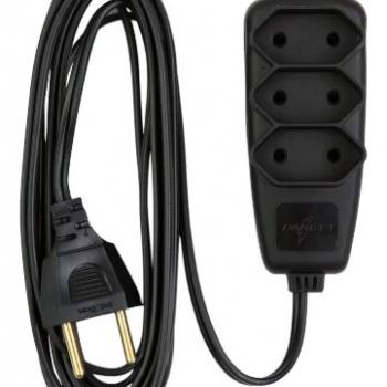 EXTENSÃO DANEVA SORT 2X0.75 2P 5METROS LEGRAND