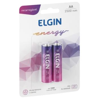 PILHA RECARREGÁVEL AA C/2 ELGIN