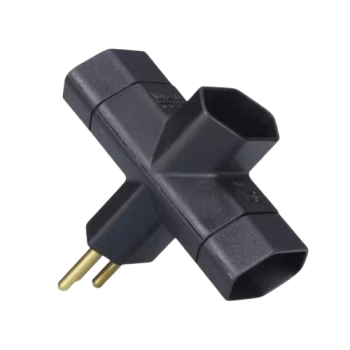 ADAPTADOR 2P 10A PT PLUZIE