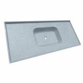 PIA DE 1,40X0,50CM CINZA FIBRATEX