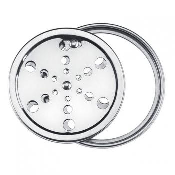 GRELHA RED 100MM C/CAIXILHO INOX ATLAS