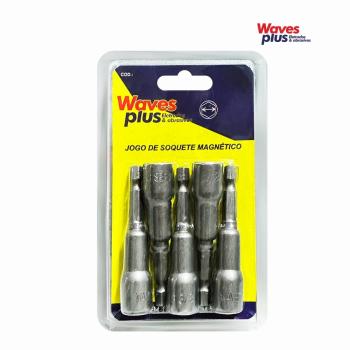 JOGO DE SOQUETE MAGNETICA WAVES PLUS 1/4”