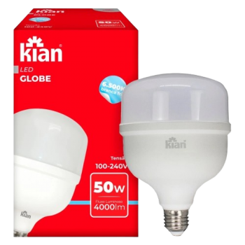 LÂMPADA 50W LED GLOBE 4000LM 6500K KIAN
