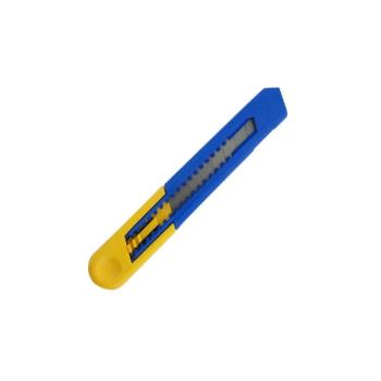 ESTILETE GUEPAR COMUM CORPO PLASTICO 18MM AZUL/AMARELO