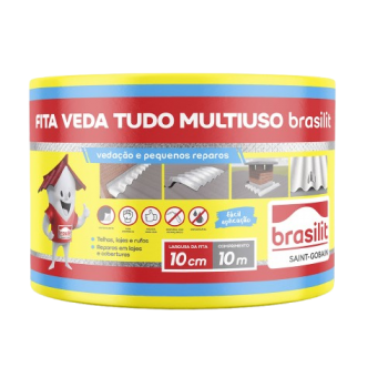 FITA BRASILIT MULTIUSO ALUMINIO 10CMX10M
