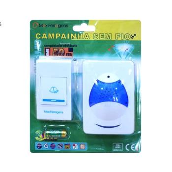 CAMPAINHA MAX SEM FIO 16 TOQUES BR