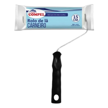 ROLO LÃ CARNEIRO 15 CM C/CB COMPEL REF.1215