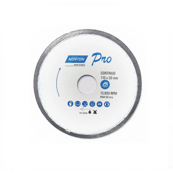 DISCO DIAMAN 110X1,7X20 LISO CONTINUO CLASSIC NORTON