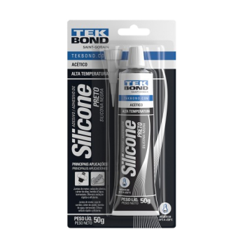 SILICONE ACETIC A.T PRETO 50G TEK BOND