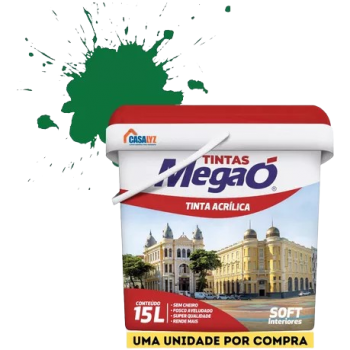 TINTA ACRILICA ECONOMICA VERDE BANDEIRA 15L MEGAÓ