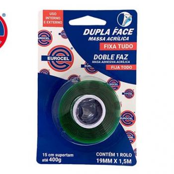 FITA DUPLA FACE 19MMX1,5M EUROCEL