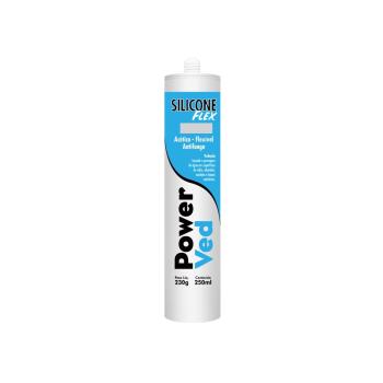 SILICONE FLEX POWER VED CINZA 250ML