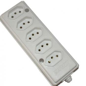 TOMADA BARRA NATICON 5 TOMADA  MULTIPLA BR