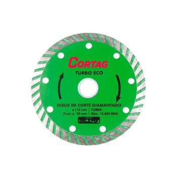 DISCO DIAMANTADO 110MM SECO/TUR CORTAG