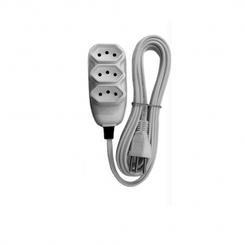 EXTENSÃO ILUMI CB PP CINZA 3M 2P+T