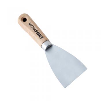 ESPATULA AÇO CABO MADEIRA 40MM MOMFORT