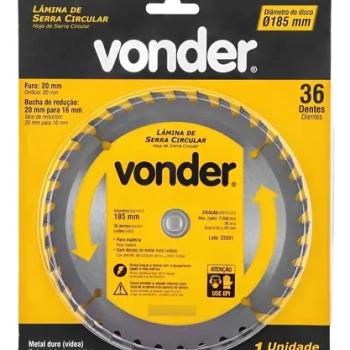 SERRA CIRCULAR VIDEA 185X20X36D VONDER