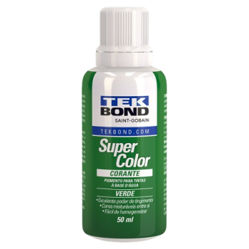 CORANTE VERDE 50ML TEKBOND.