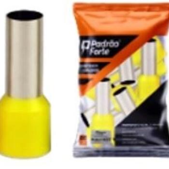 TERMINAL PRE-ISOLADO TUBULAR 10MMX25MM PADRAO FORTE