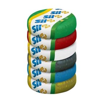 FIO CABO 6MM SIL AZUL 100MT