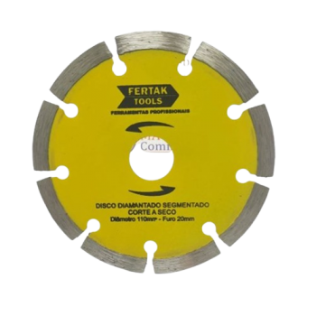 DISCO DIAMANTADO SEG CORTE SECO/REFRI 20X110 FERTAK