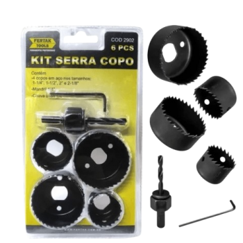 JOGO SERRA COPO 1.1/4 A 2.1/8 6PÇS REF.:2902 FERTAK